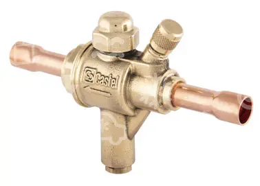ventil kulový se zpětnou klapkou a ventilkem CASTEL 6531E/M10A, R744 / CO2, PS: 90, ODS: 10